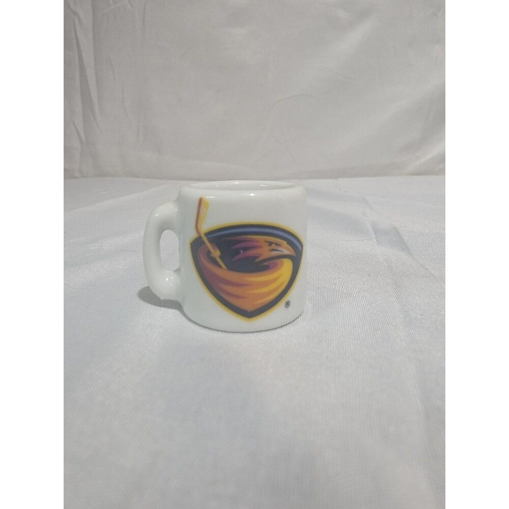 Vintage Atlanta Thrashers NHL Mini Porcelain Coffee Cup Mug, Hockey, 1.25"